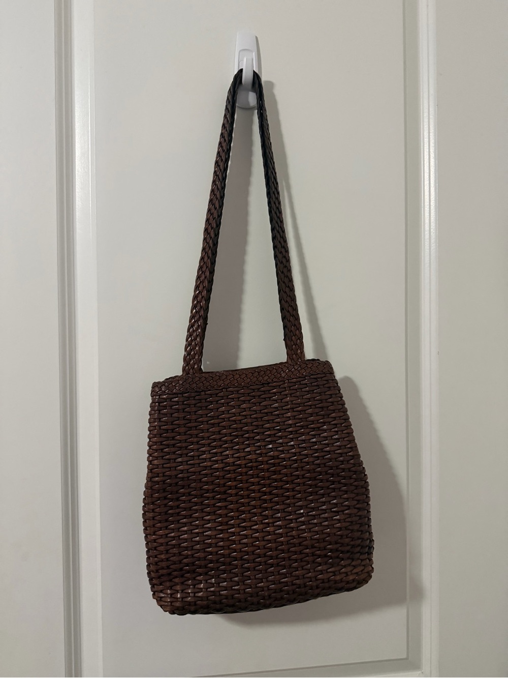 Nine West Woven Dark Brown Shoulder Bag